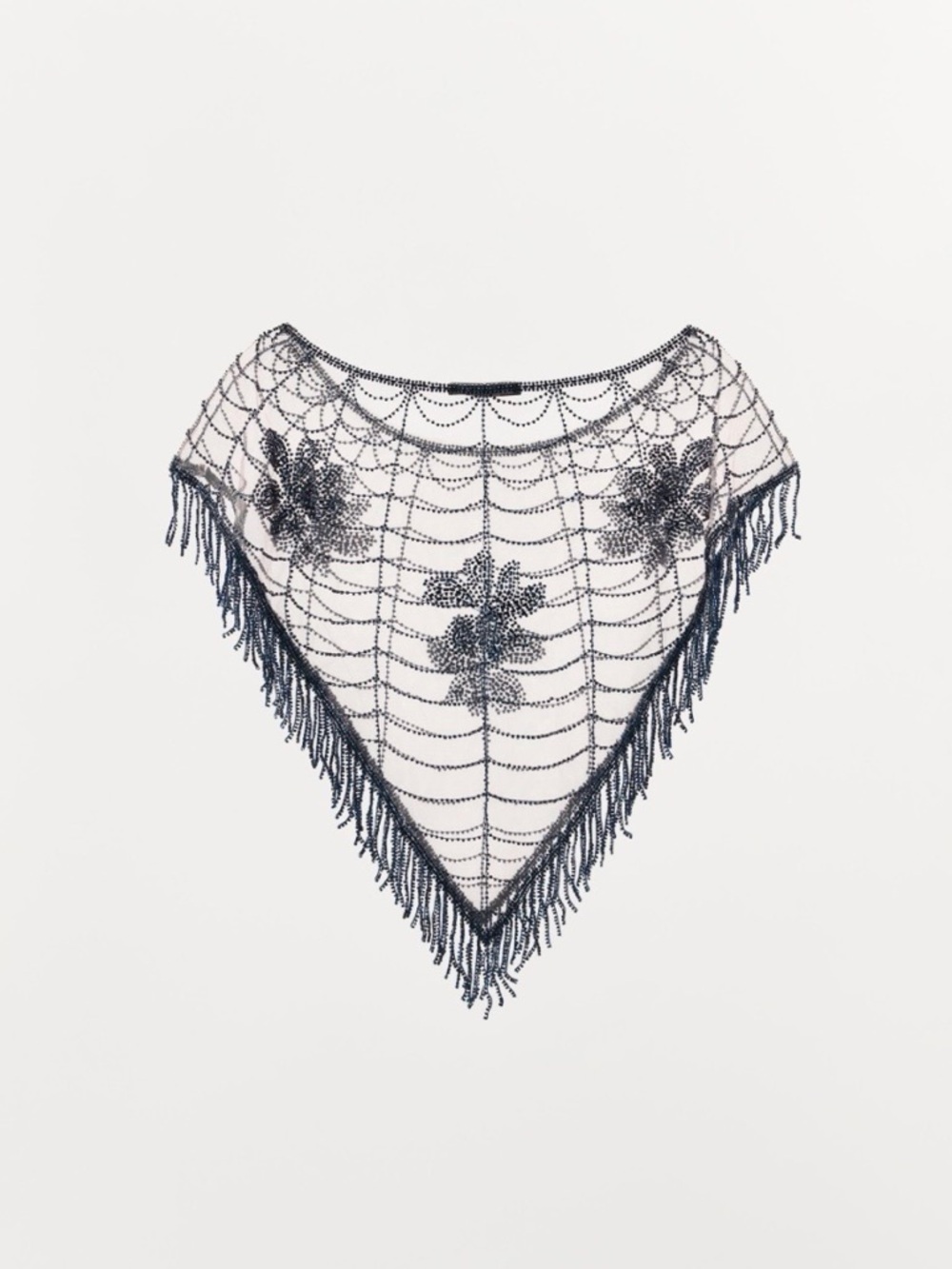 ZARA CAPE WITH BEADED EMBROIDERY